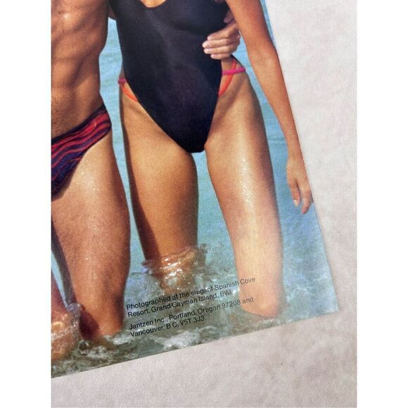 Vintage Jantzen Swimwear and Wild Turkey Double Sided Magazine Ad - Picture 2 of 11
